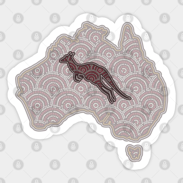 Awesome Aboriginal Dot Art Sticker by Pris25